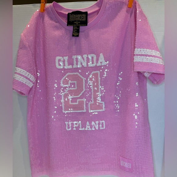 Forever 21 Other - Forever 21 Kids Pink Wicked/Glinda sequined jersey dress - size 10-12